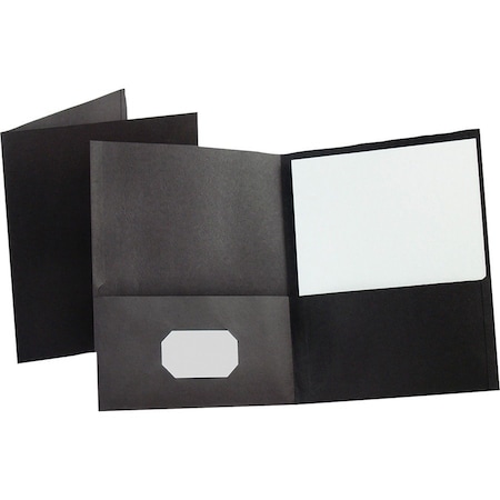 Oxford Folder, 2-Pocket, Letter, Blk, PK25 OXF57506